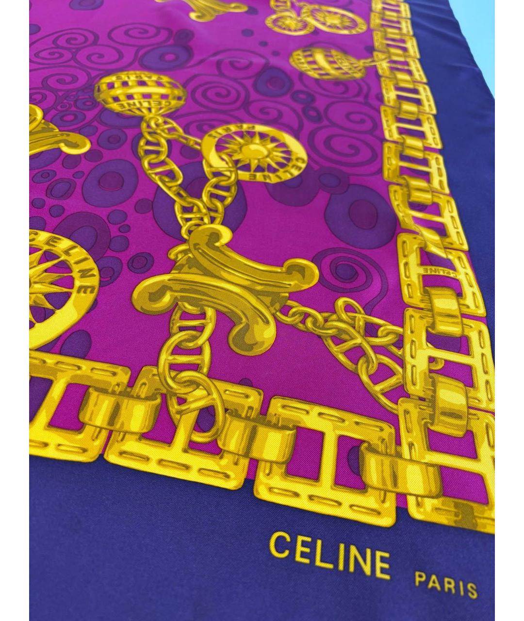 CELINE Мульти шелковый платок, фото 2