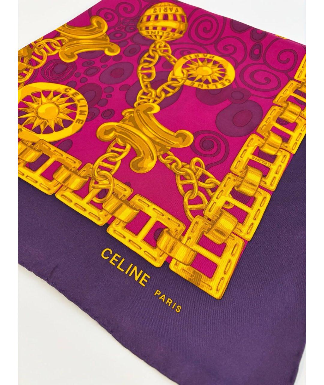 CELINE Мульти шелковый платок, фото 3