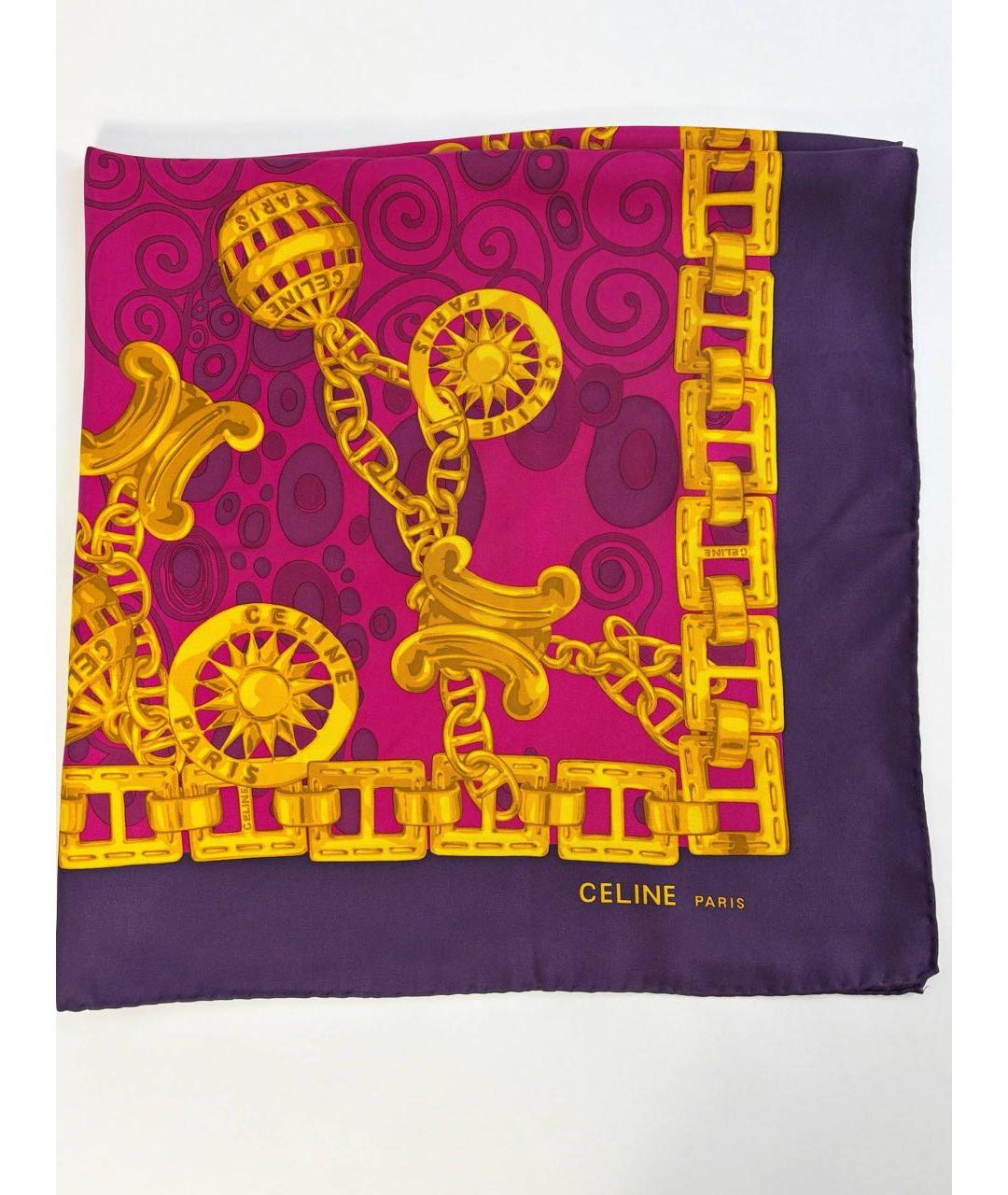 CELINE Мульти шелковый платок, фото 8