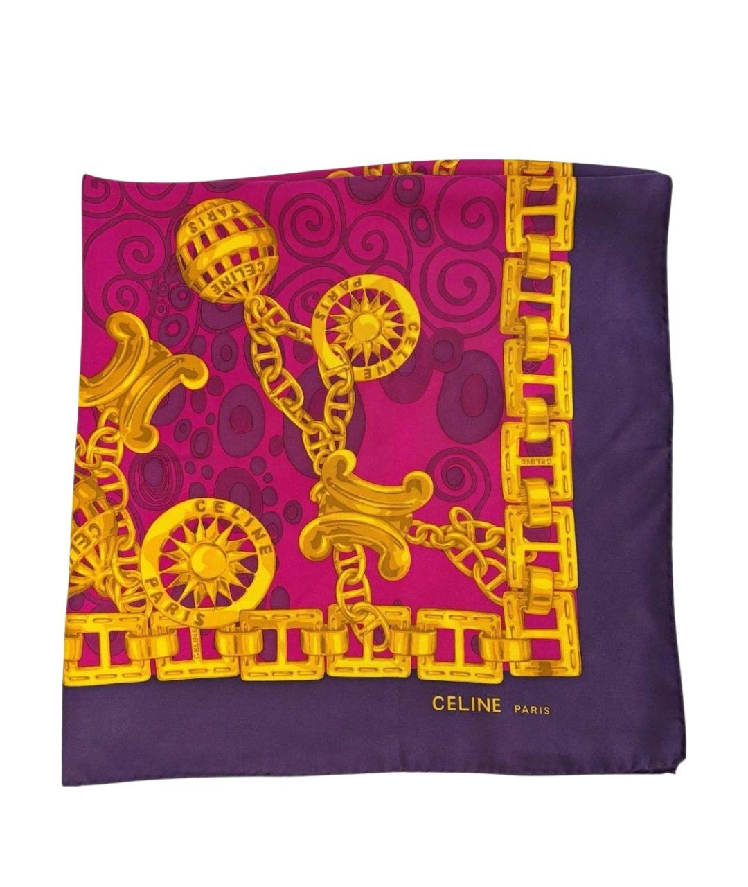CELINE Мульти шелковый платок, фото 1