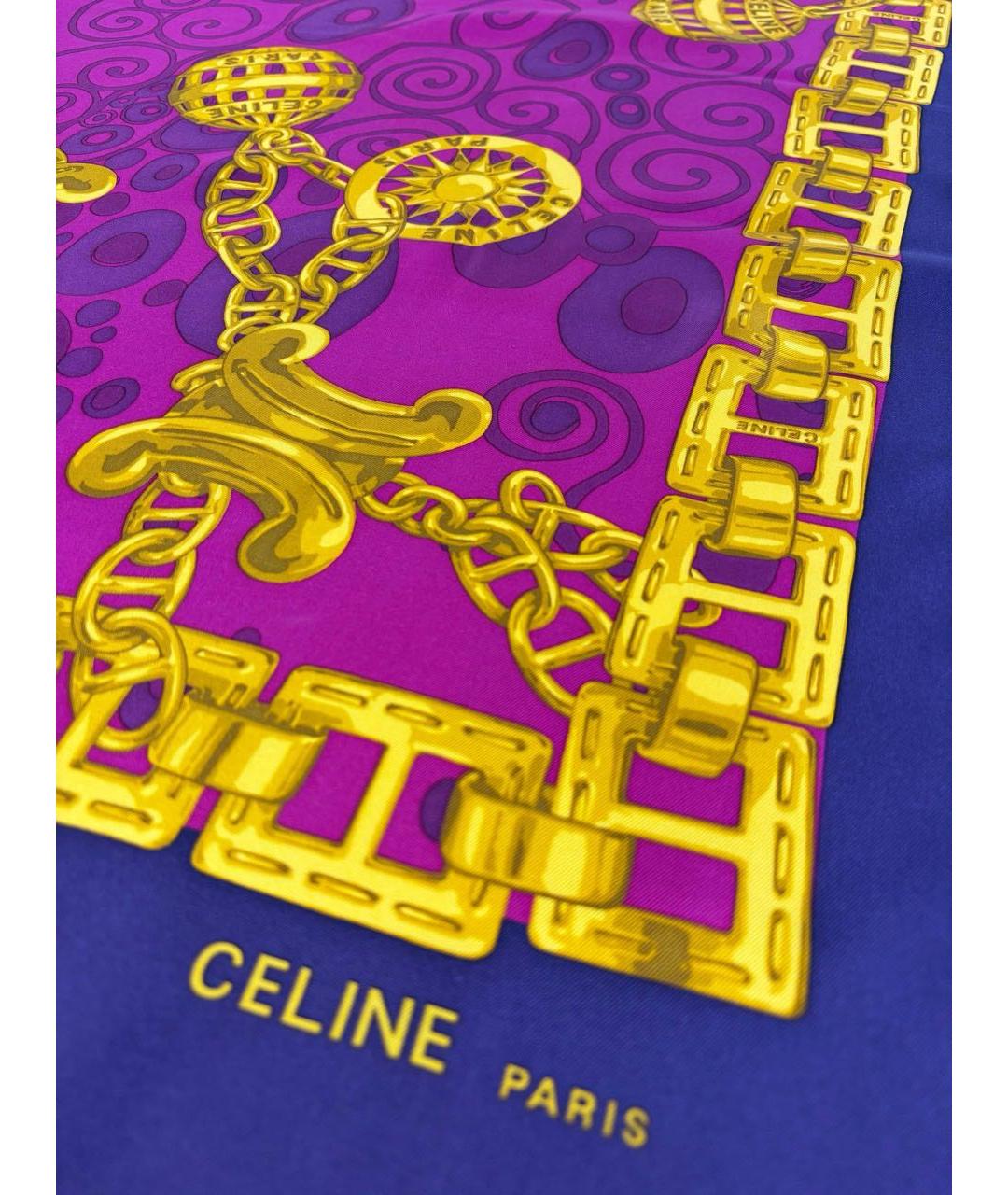 CELINE Мульти шелковый платок, фото 7