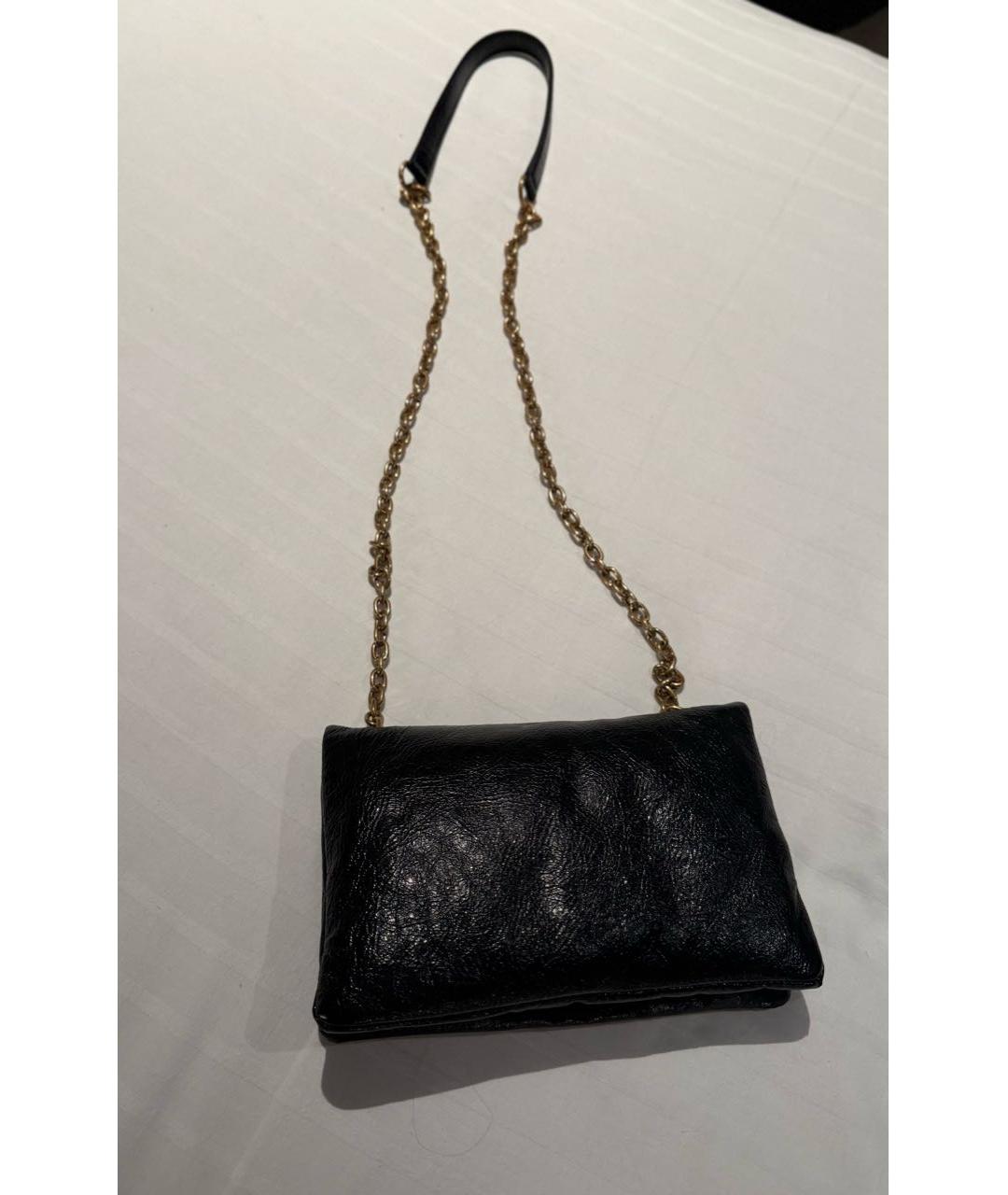 BALENCIAGA Черная кожаная сумка через плечо, фото 5