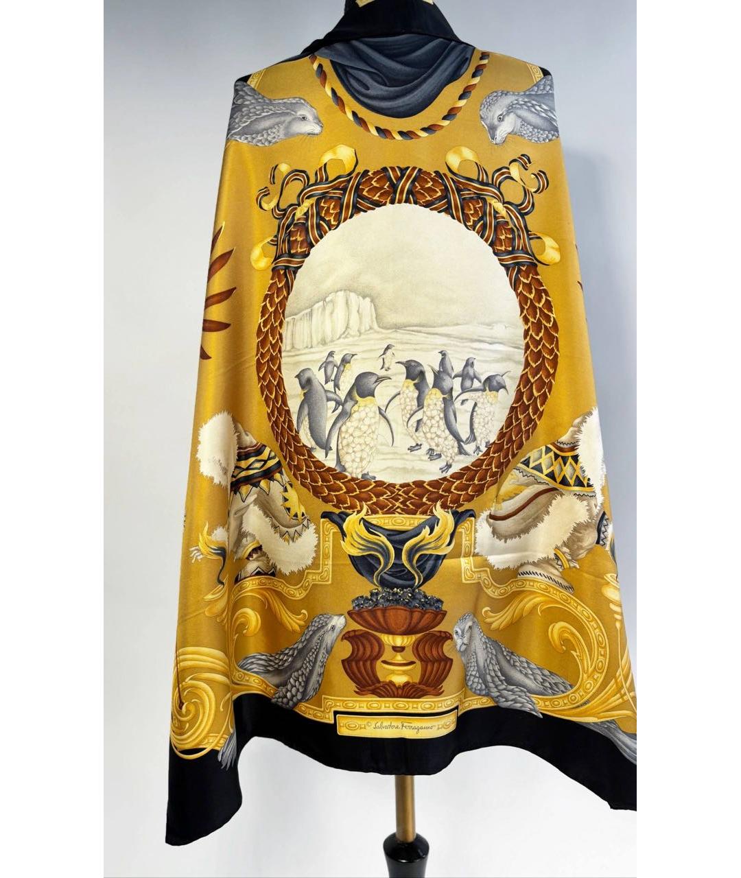 FERRAGAMO Мульти шелковый платок, фото 7