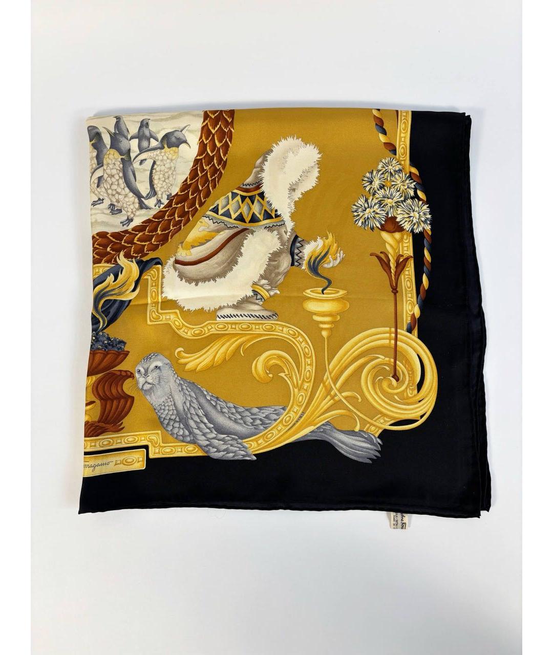 FERRAGAMO Мульти шелковый платок, фото 8