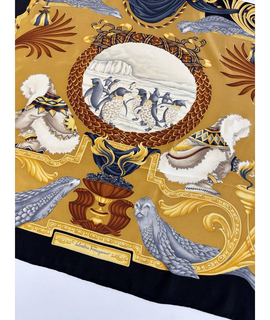 FERRAGAMO Мульти шелковый платок, фото 6