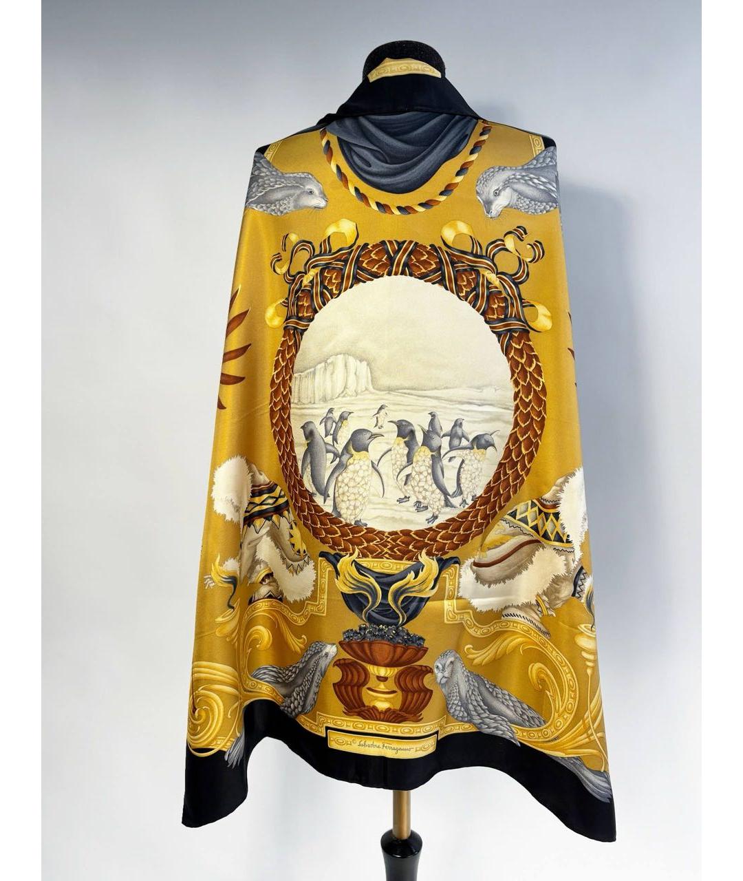 FERRAGAMO Мульти шелковый платок, фото 4