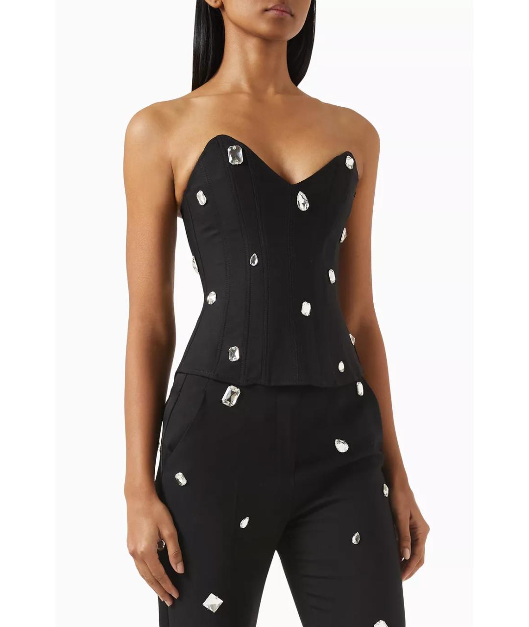 DAVID KOMA Черный шерстяной корсет, фото 3