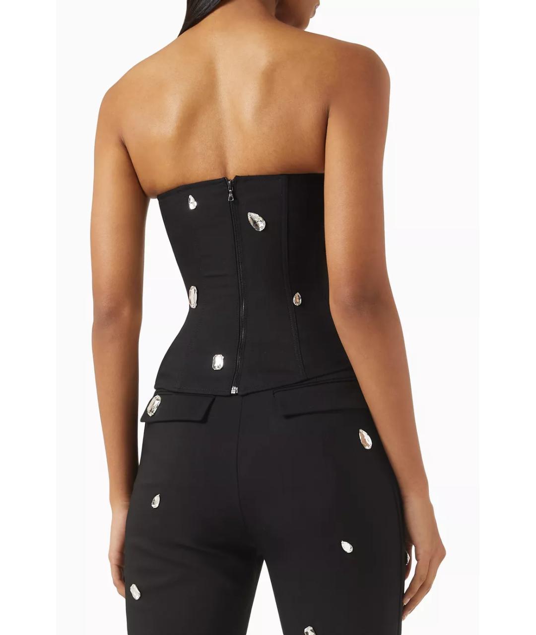 DAVID KOMA Черный шерстяной корсет, фото 4