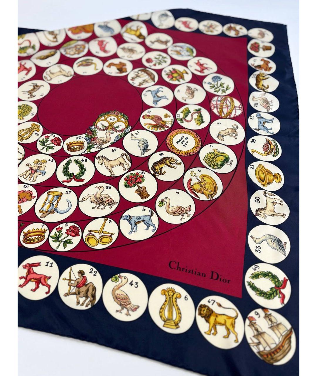 CHRISTIAN DIOR Мульти шелковый платок, фото 4