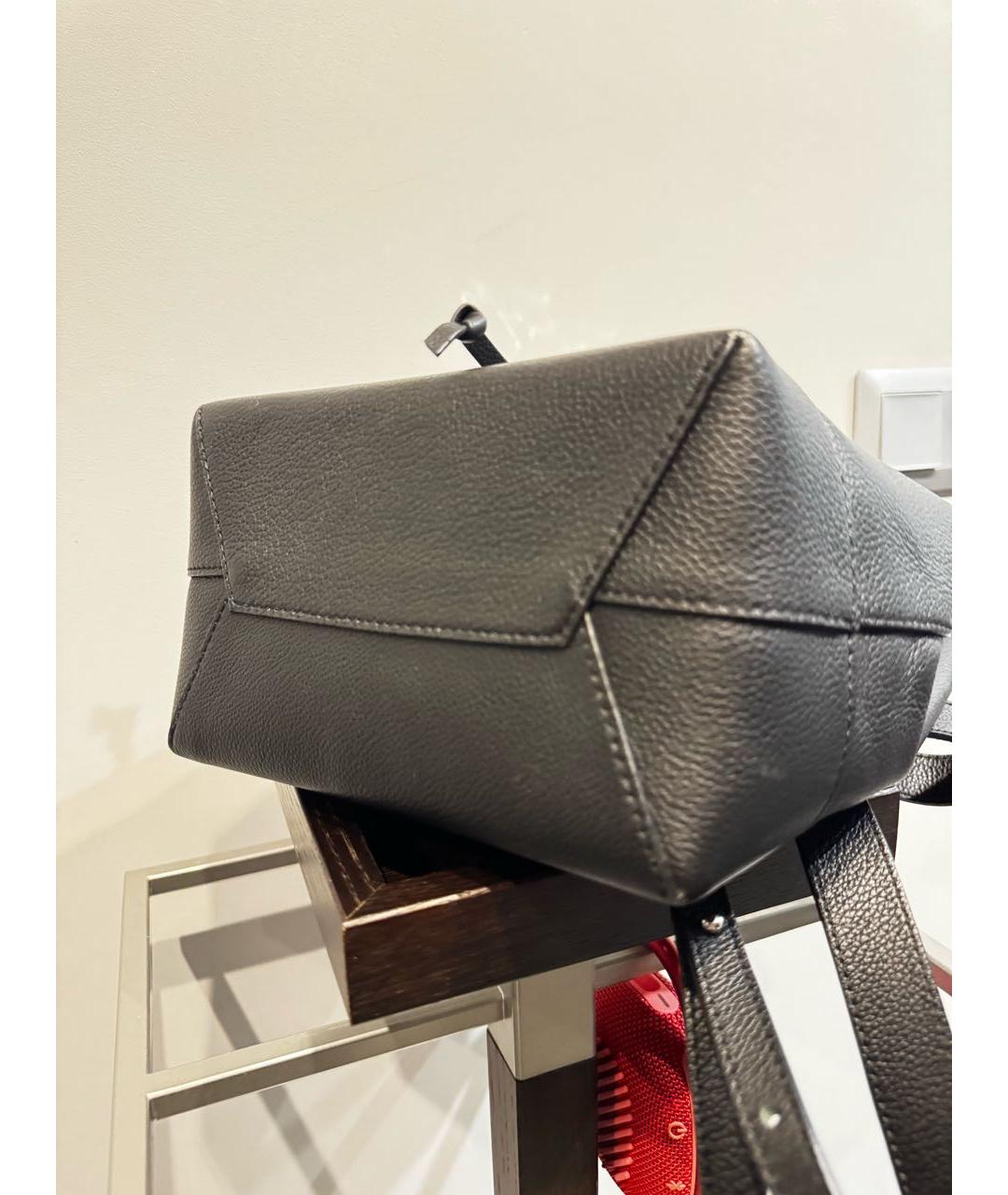 LOUIS VUITTON Черный кожаный рюкзак, фото 8