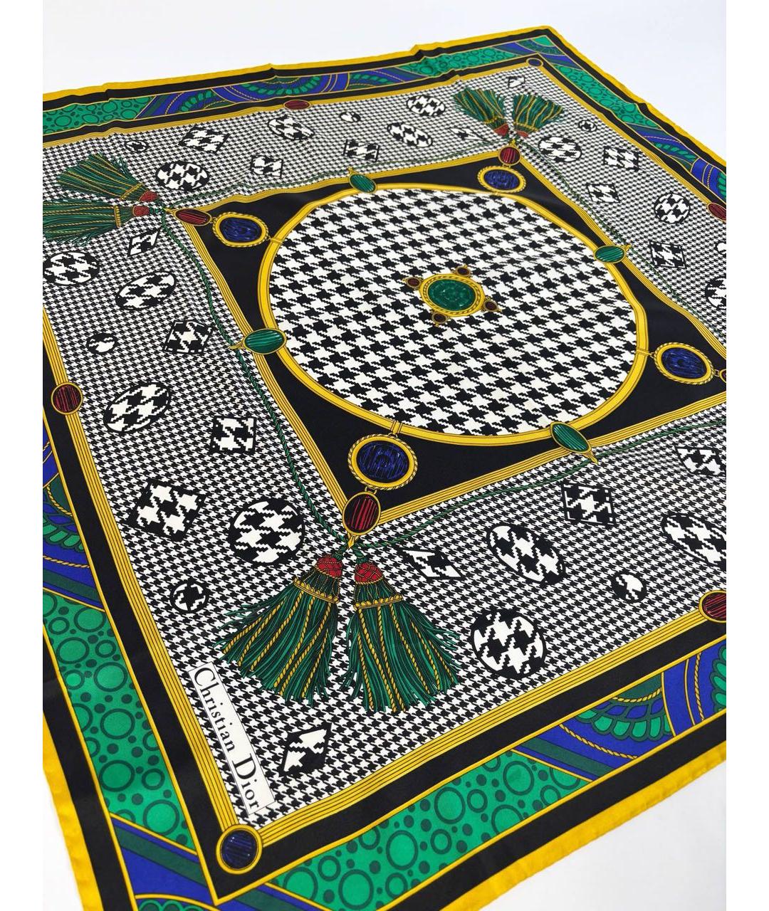 CHRISTIAN DIOR Мульти шелковый платок, фото 6