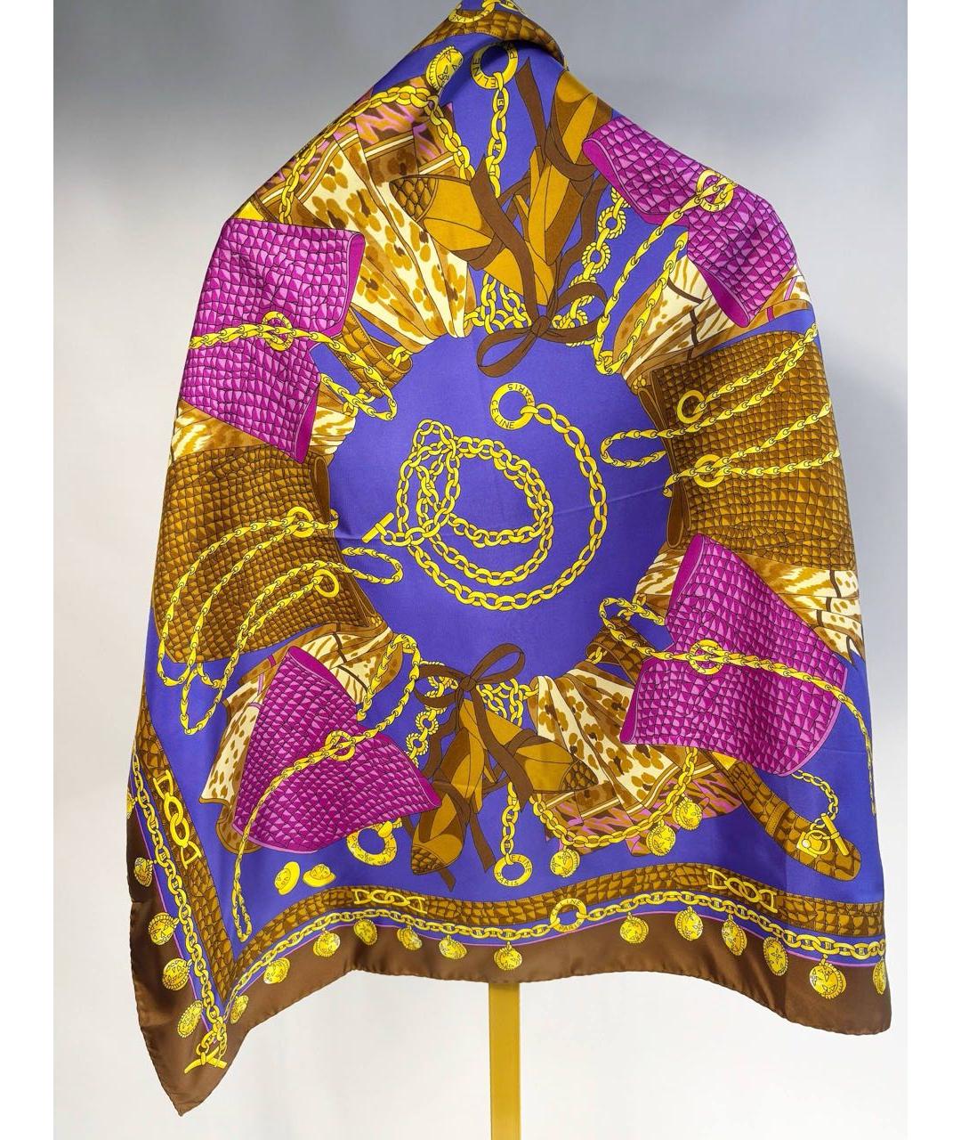 CELINE Мульти шелковый платок, фото 3