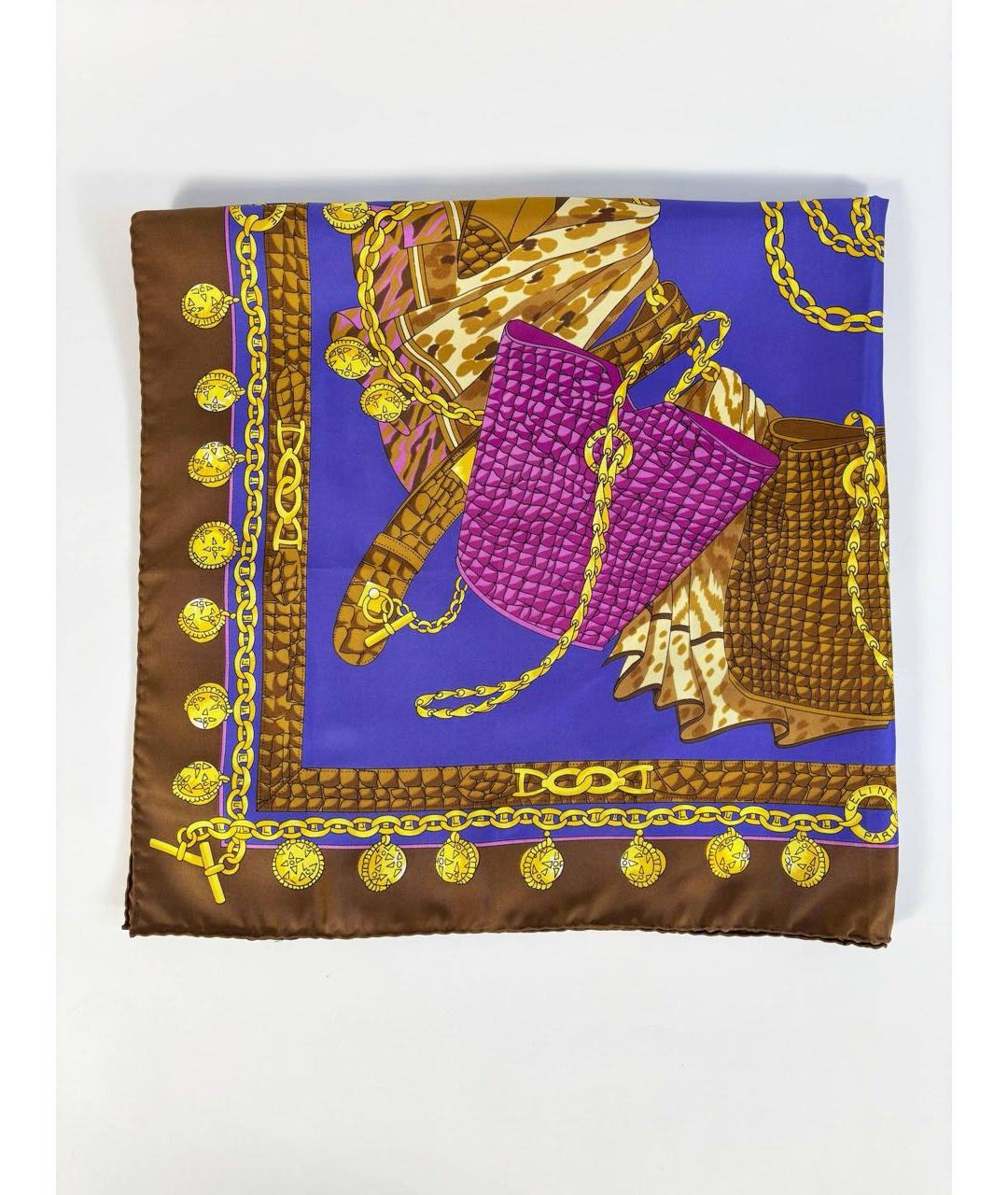 CELINE Мульти шелковый платок, фото 7