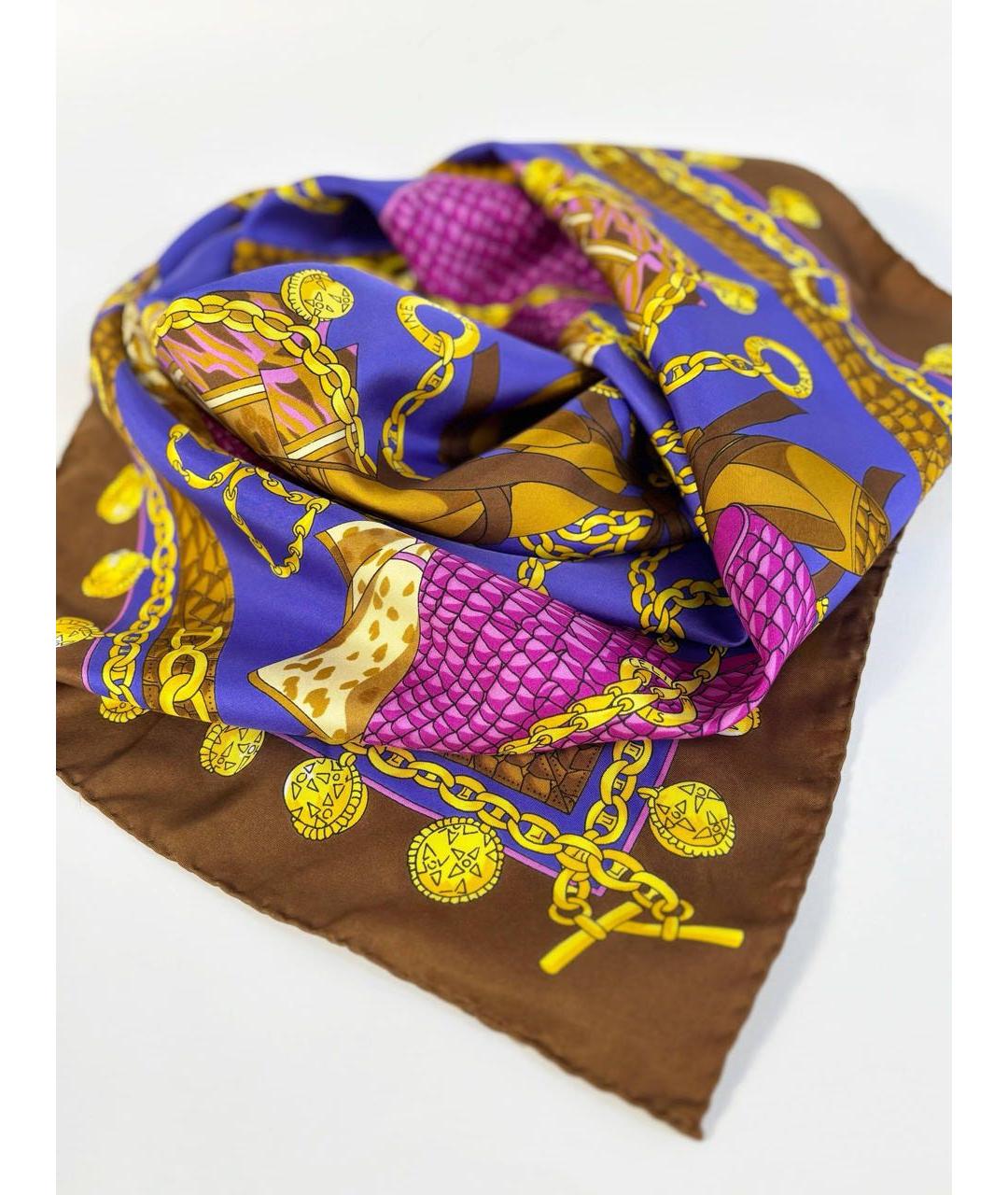 CELINE Мульти шелковый платок, фото 5