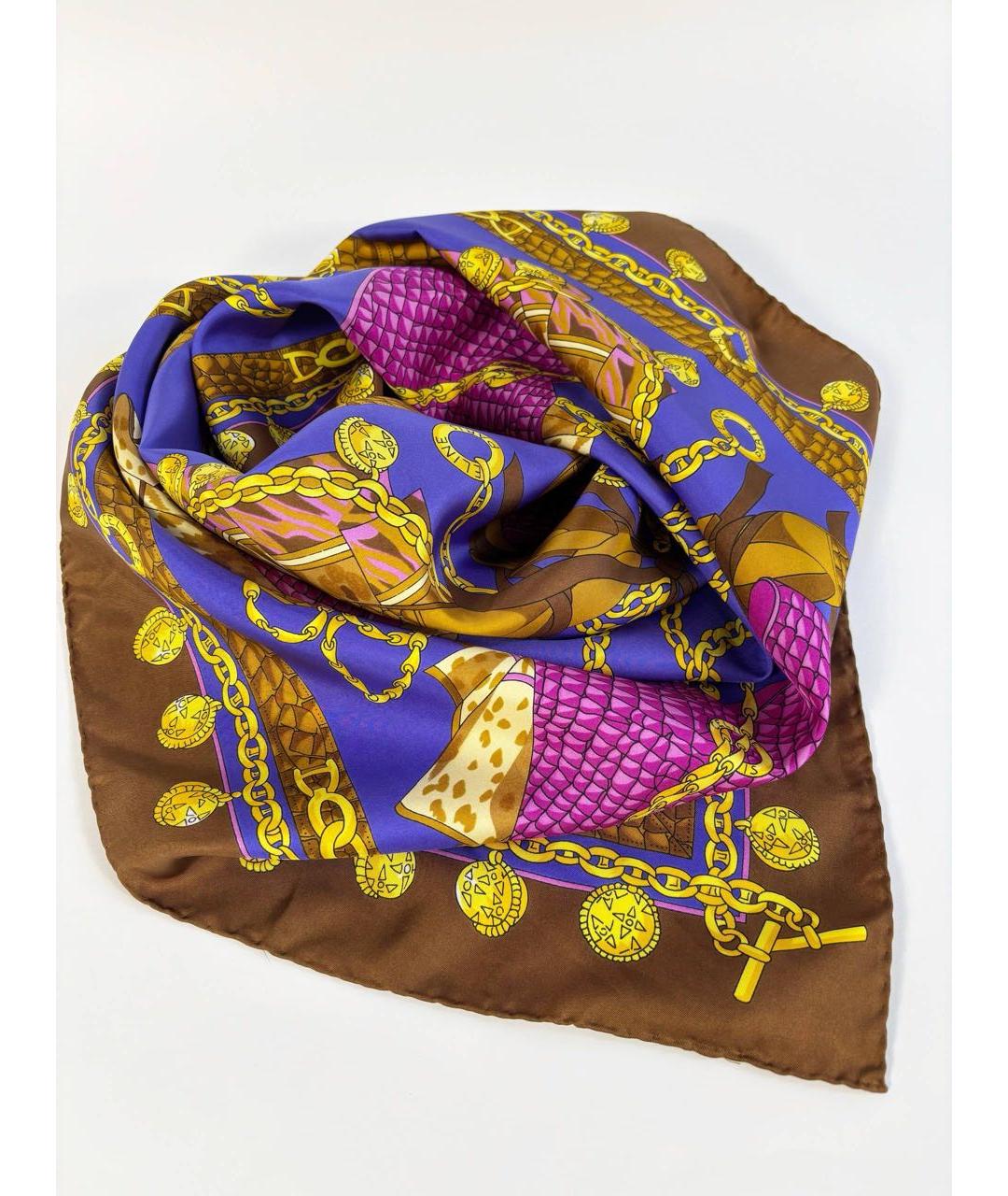 CELINE Мульти шелковый платок, фото 4