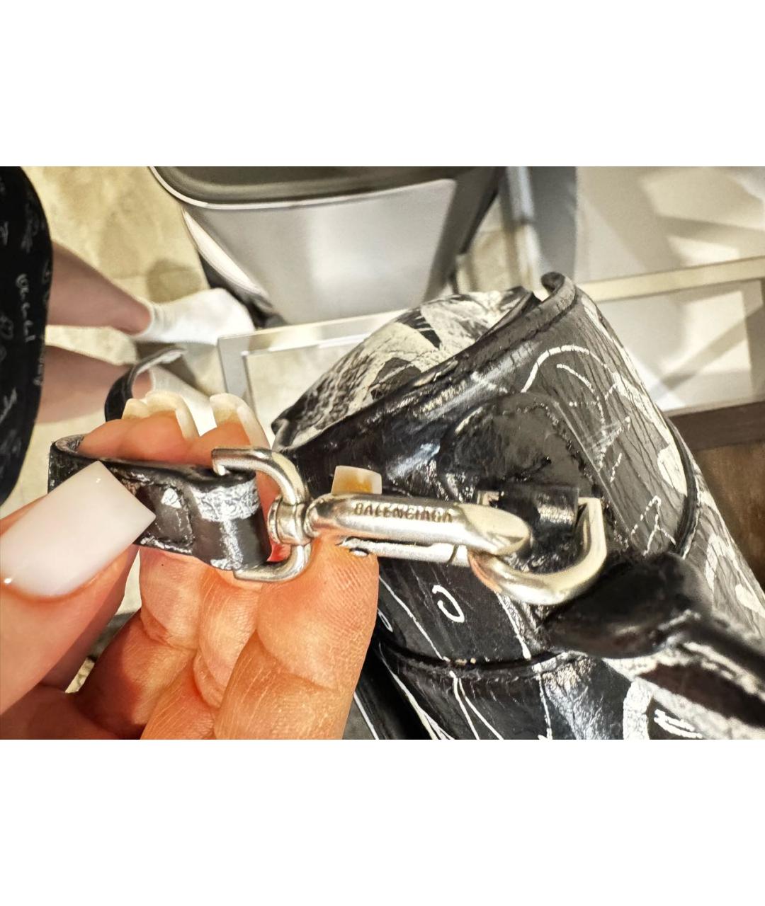 BALENCIAGA Мульти кожаная сумка с короткими ручками, фото 5