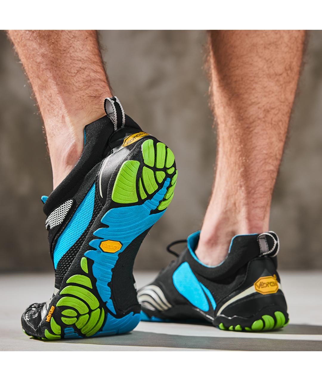 VIBRAM Черные низкие кроссовки / кеды, фото 5