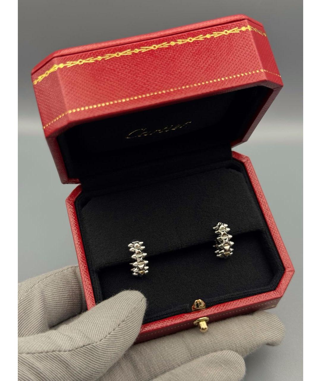 CARTIER Серебряные серьги из белого золота, фото 5