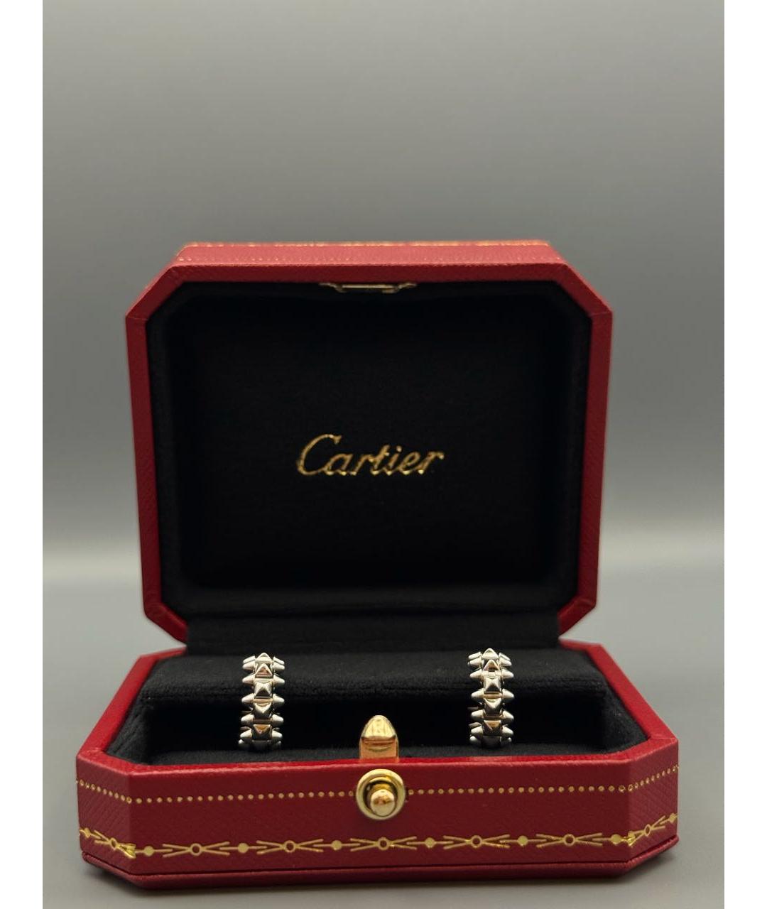 CARTIER Серебряные серьги из белого золота, фото 3