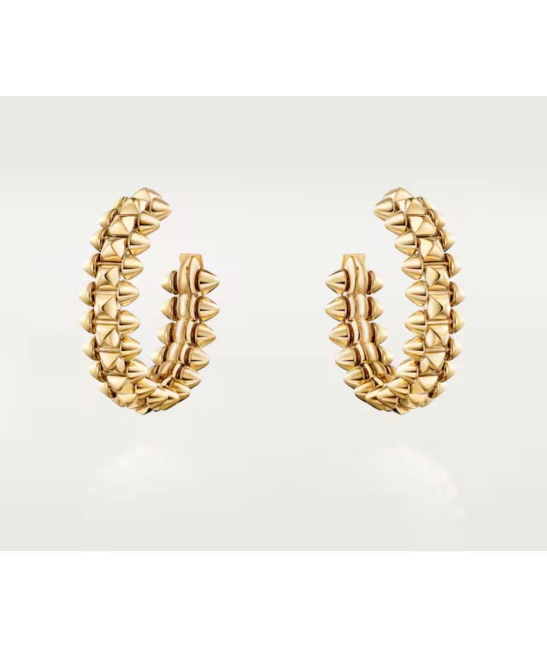CARTIER Золотые серьги из желтого золота, фото 7