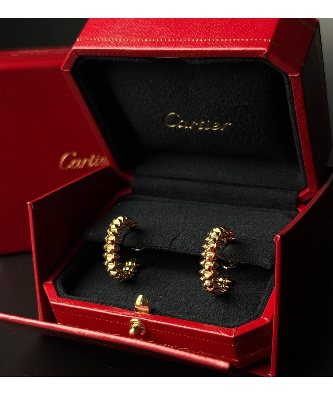 CARTIER Золотые серьги из желтого золота, фото 3