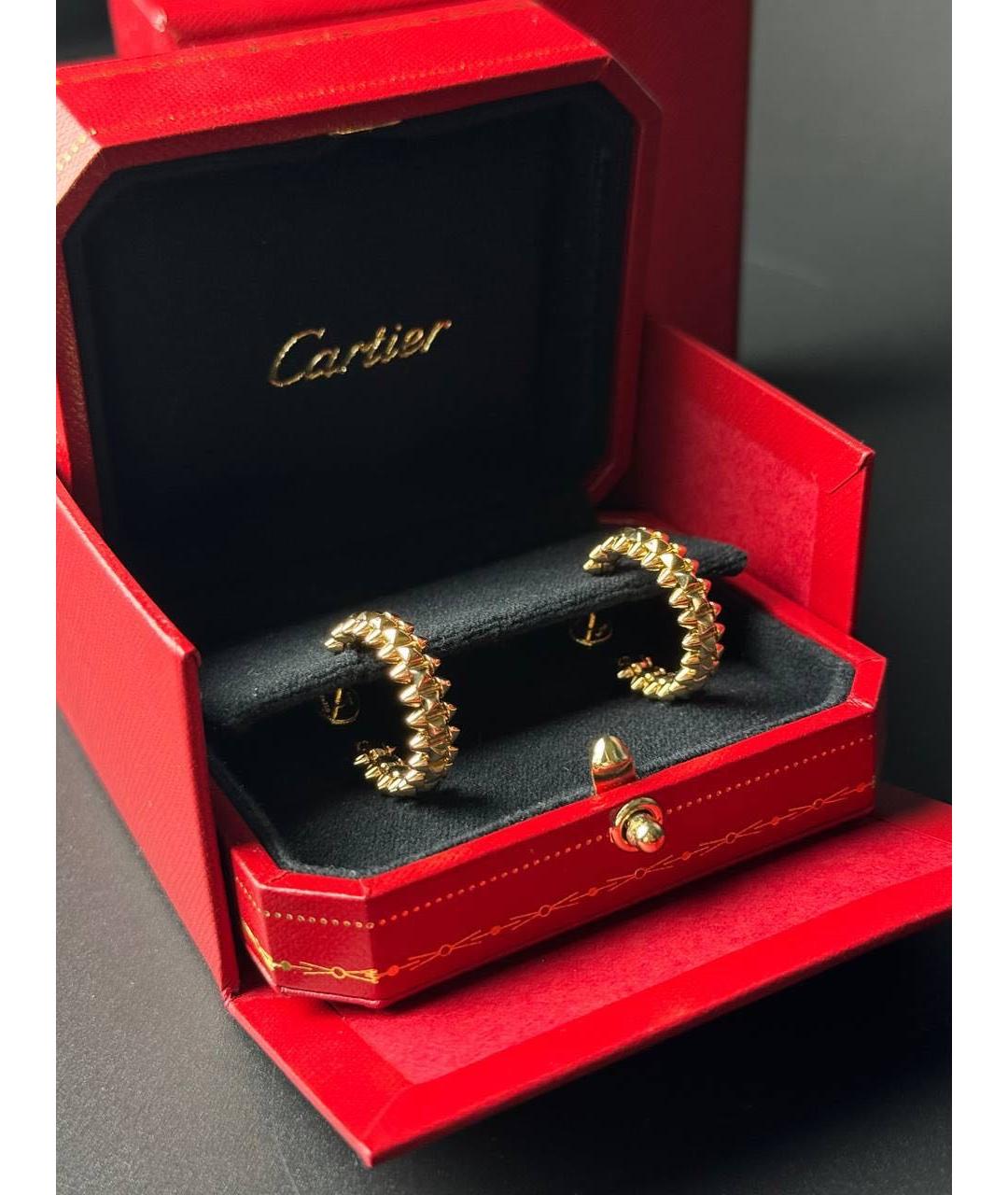 CARTIER Золотые серьги из желтого золота, фото 2