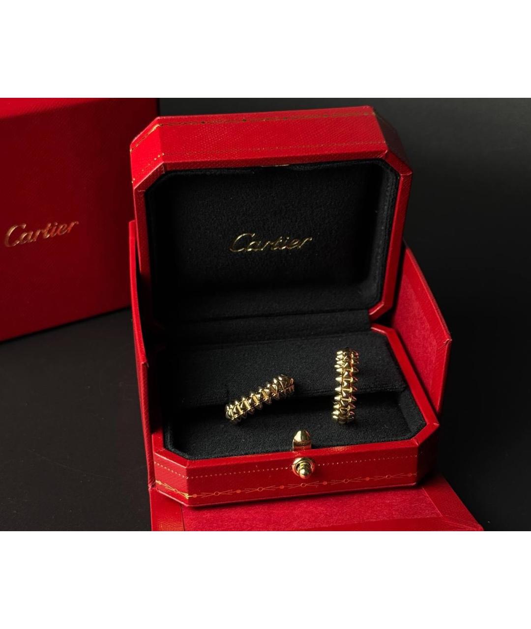 CARTIER Золотые серьги из желтого золота, фото 4