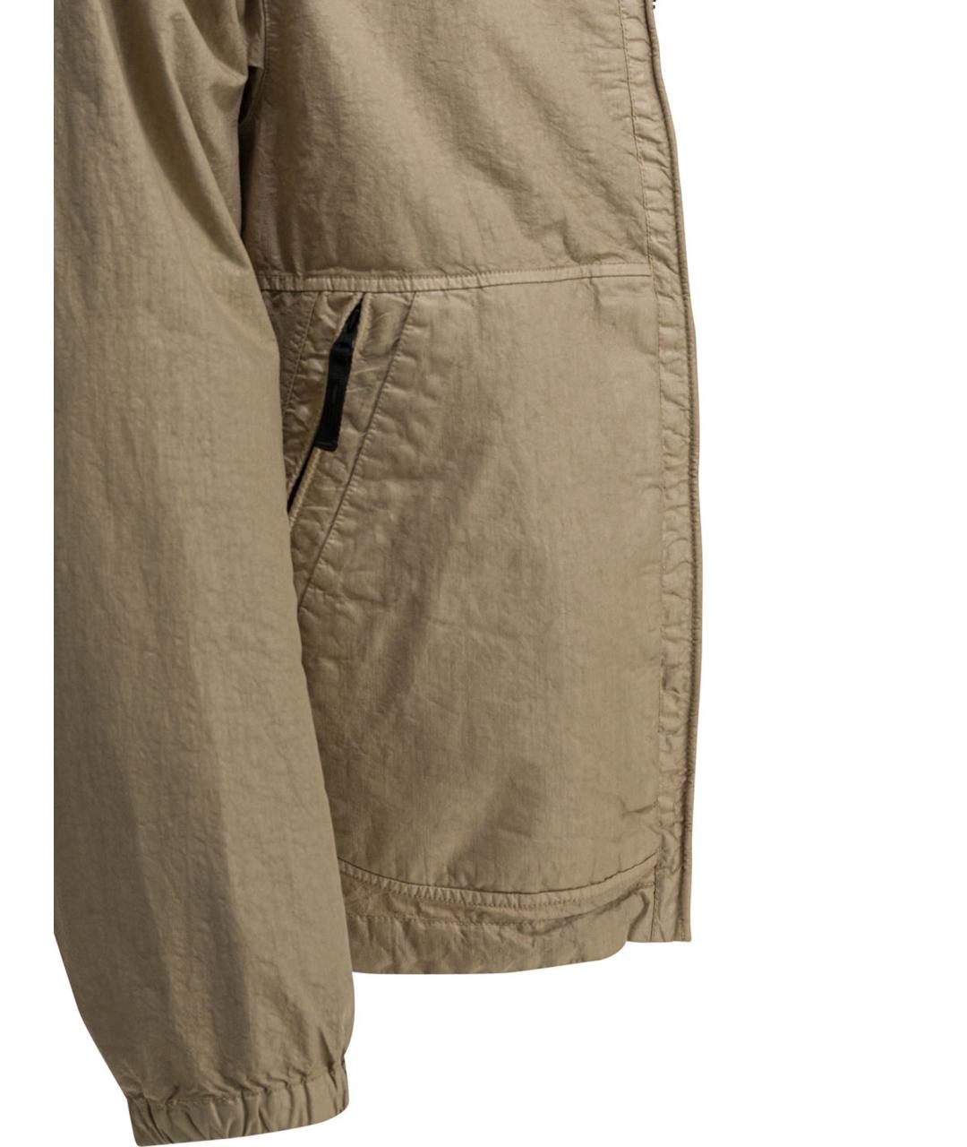 STONE ISLAND Бежевая полиамидовая куртка, фото 4