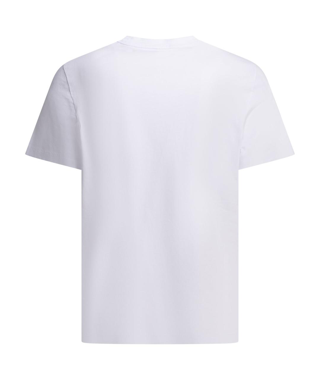 MONCLER Белая хлопковая футболка, фото 2