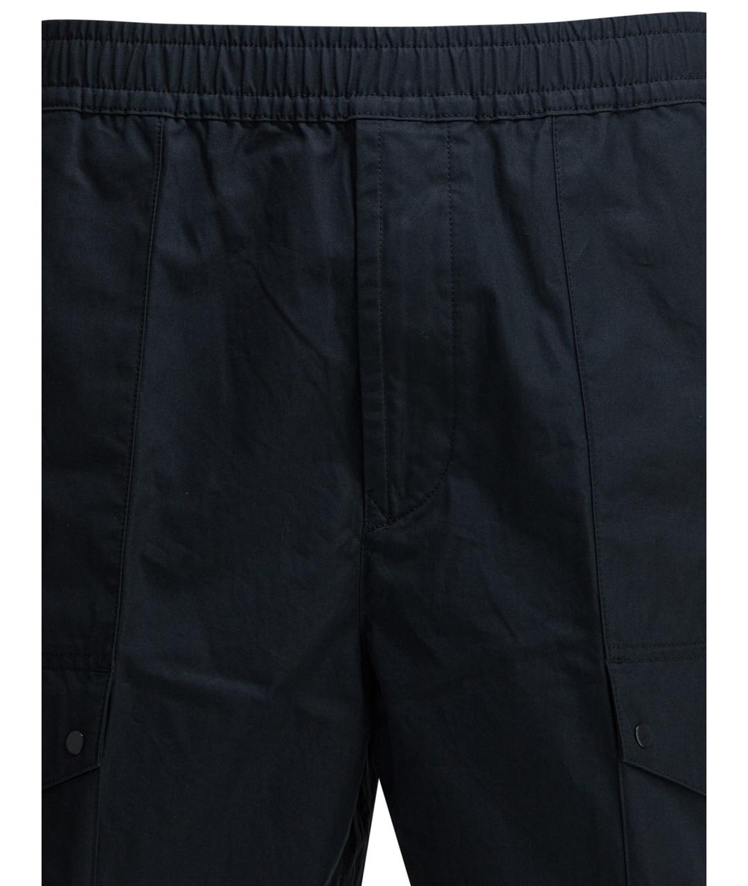 STONE ISLAND Темно-синие хлопковые шорты, фото 3