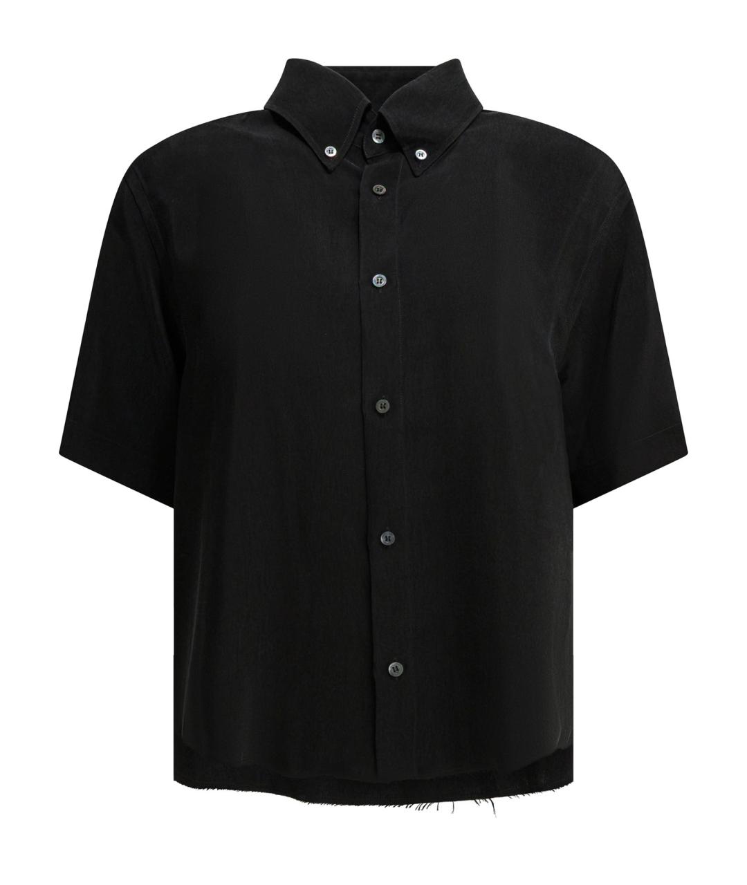 MAISON MARGIELA Черная вискозная рубашка, фото 1