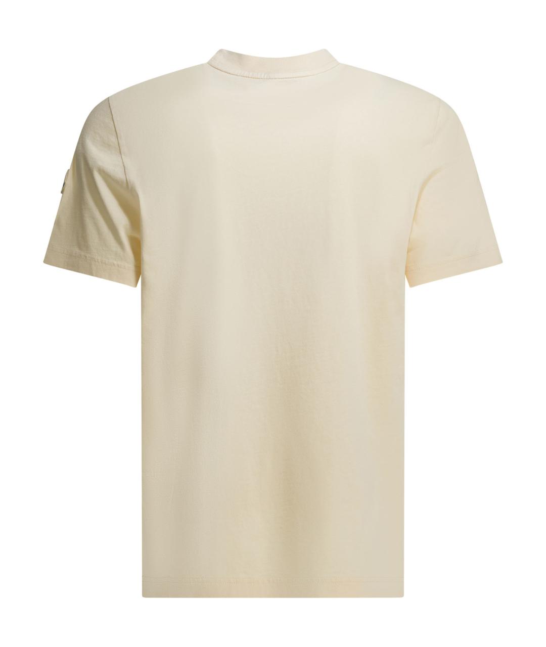 MONCLER Белая хлопковая футболка, фото 2