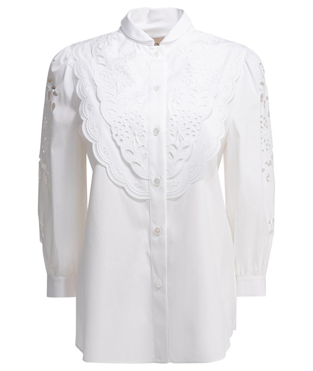 VALENTINO Белая хлопковая рубашка, фото 1