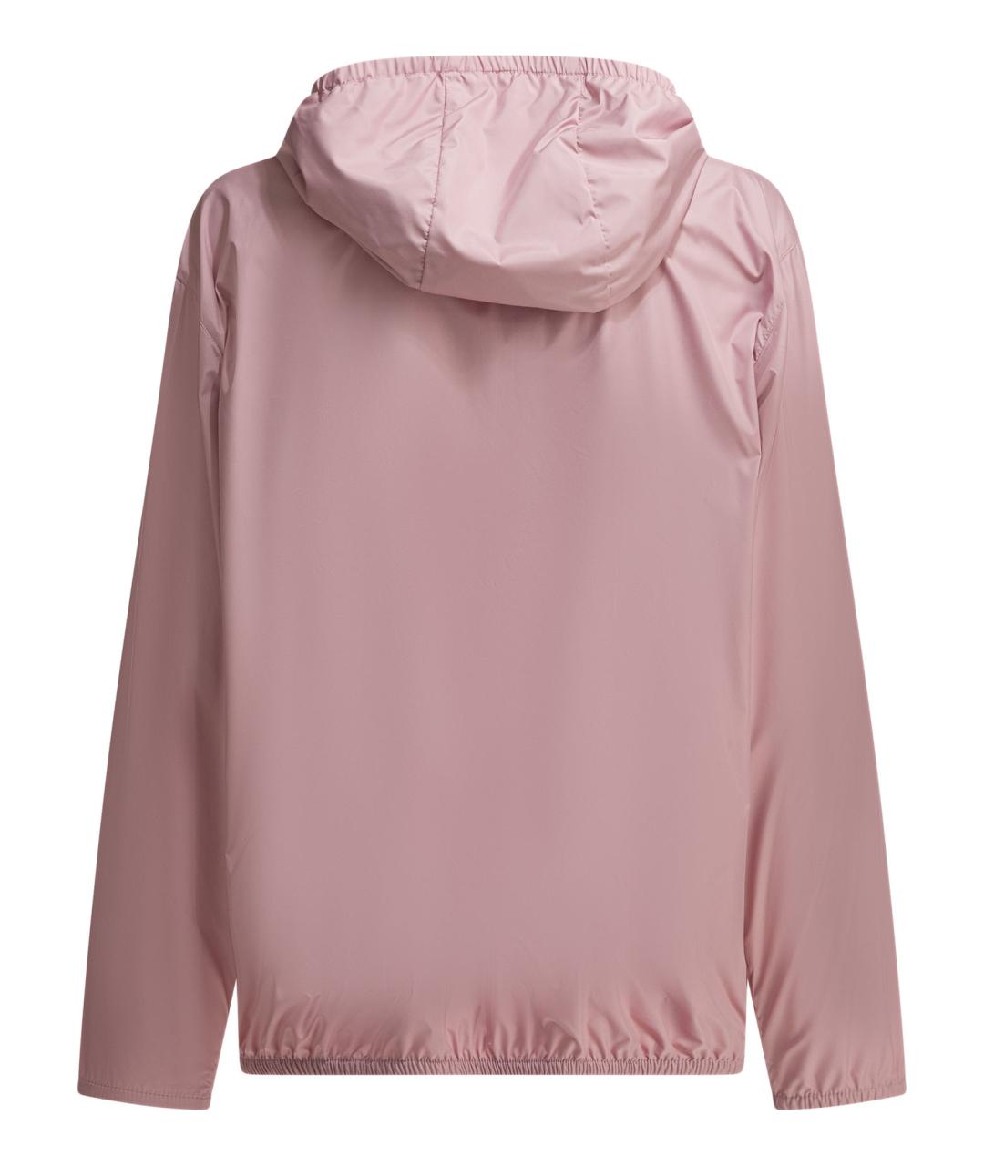 MONCLER Розовая полиэстеровая куртка, фото 2