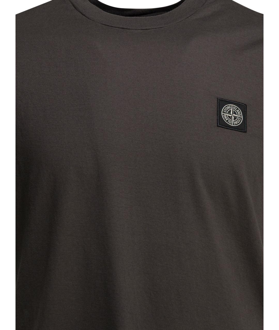 STONE ISLAND Мульти хлопковая футболка, фото 3