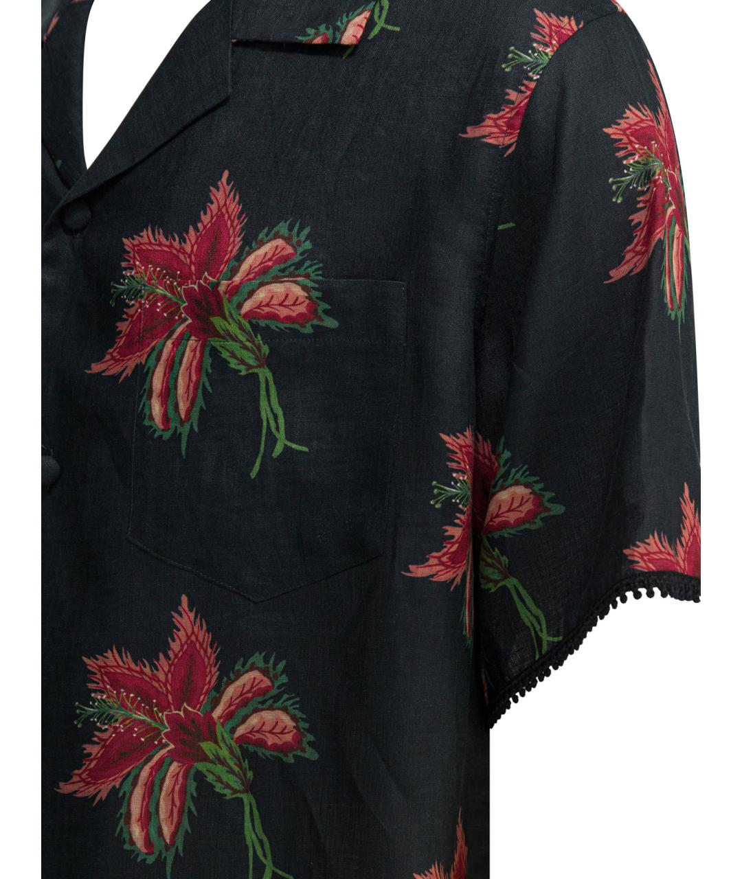 VALENTINO Мульти льняная кэжуал рубашка, фото 4