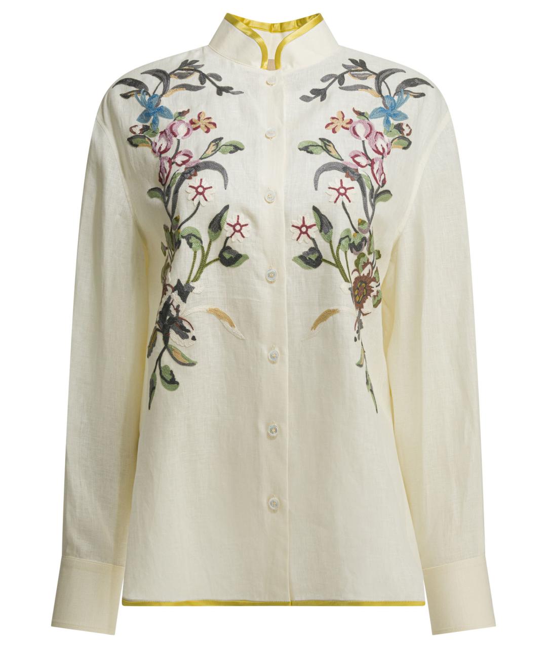 VALENTINO Белая льняная рубашка, фото 1