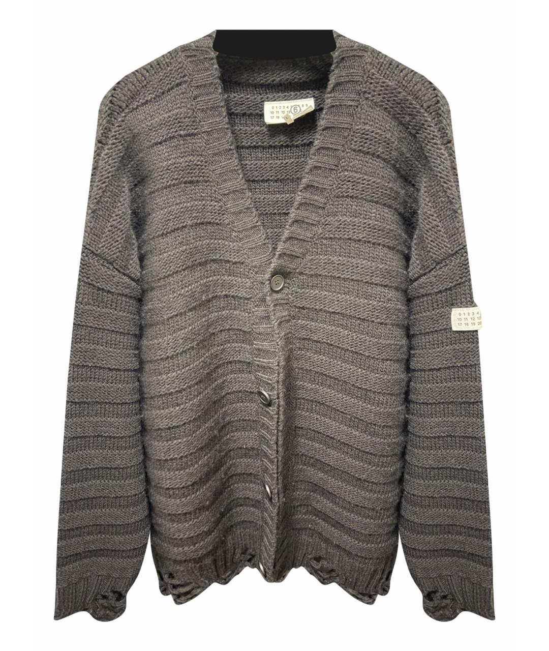 MAISON MARGIELA Черный шерстяной кардиган, фото 1