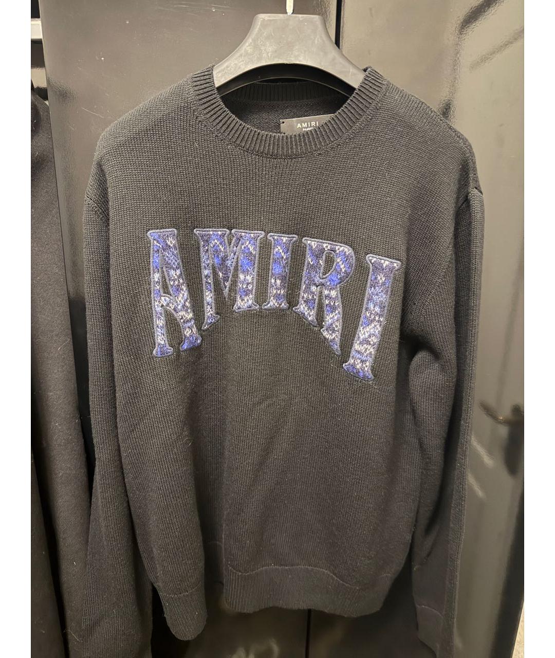 AMIRI Черный шерстяной джемпер / свитер, фото 4