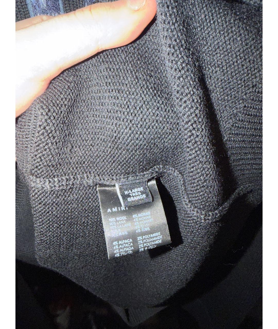 AMIRI Черный шерстяной джемпер / свитер, фото 3