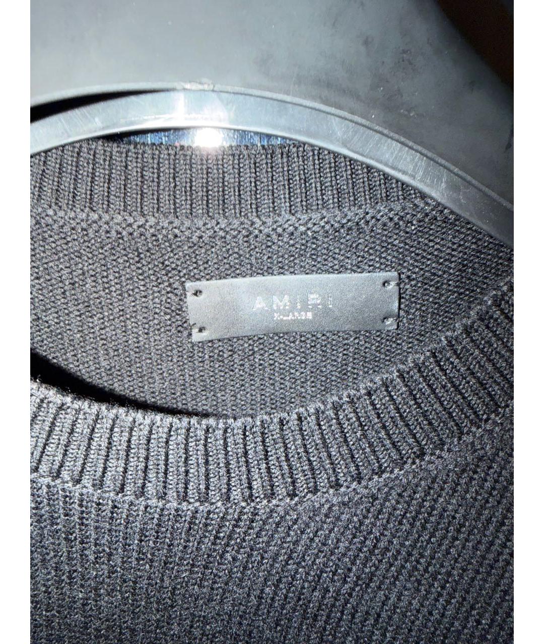 AMIRI Черный шерстяной джемпер / свитер, фото 2