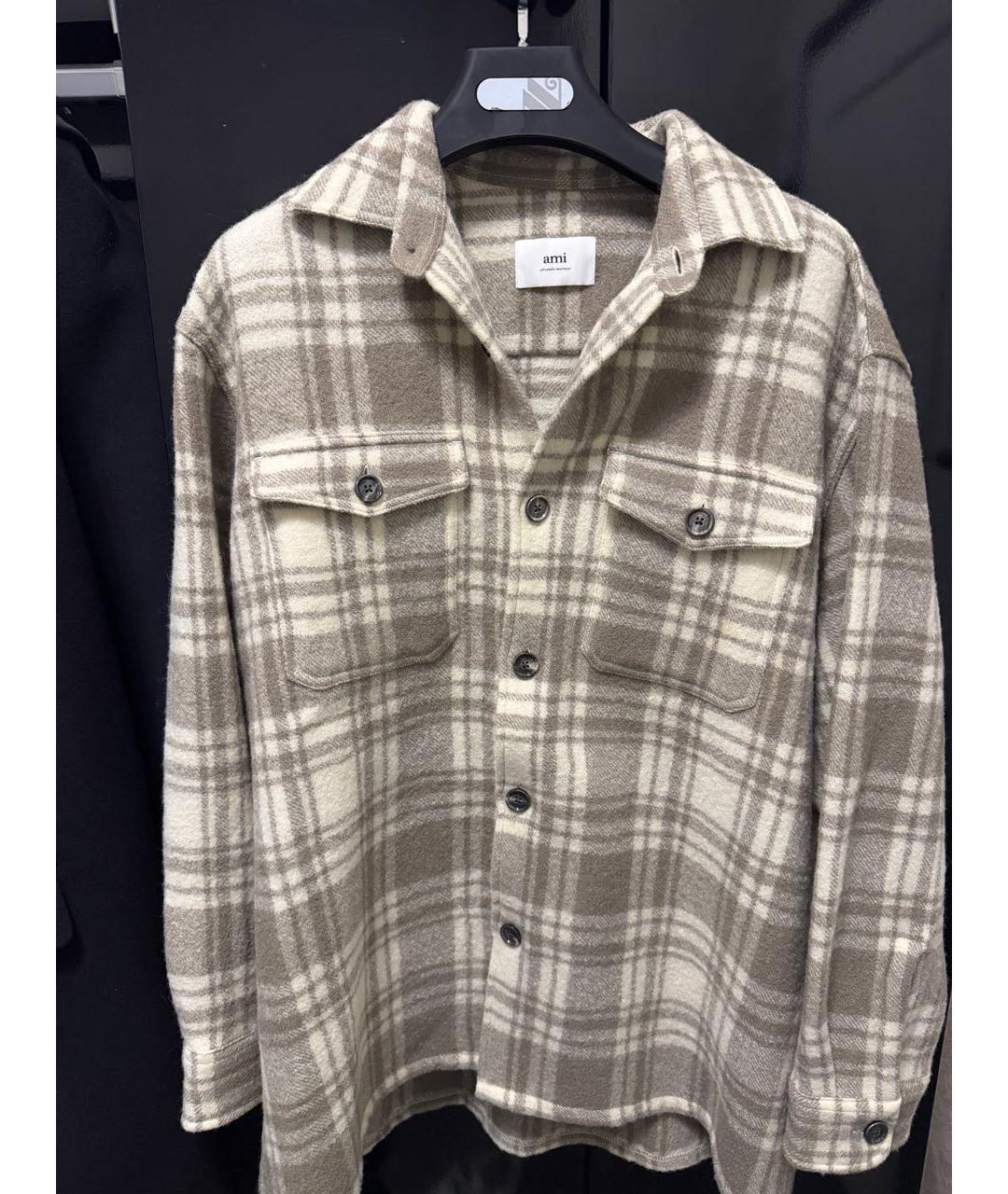 Ami Paris Мульти шерстяная кэжуал рубашка, фото 4