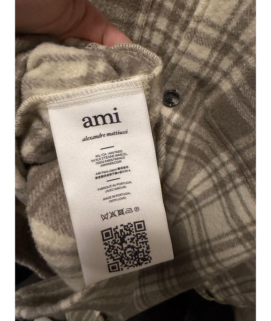 Ami Paris Мульти шерстяная кэжуал рубашка, фото 3