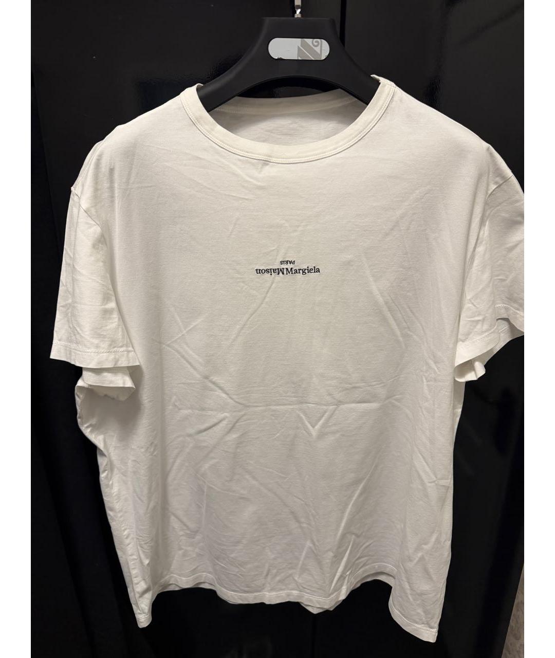 MM6 MAISON MARGIELA Белая хлопковая футболка, фото 4