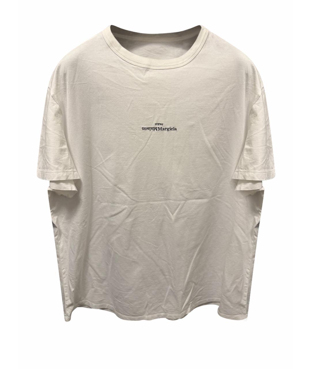 MM6 MAISON MARGIELA Белая хлопковая футболка, фото 1