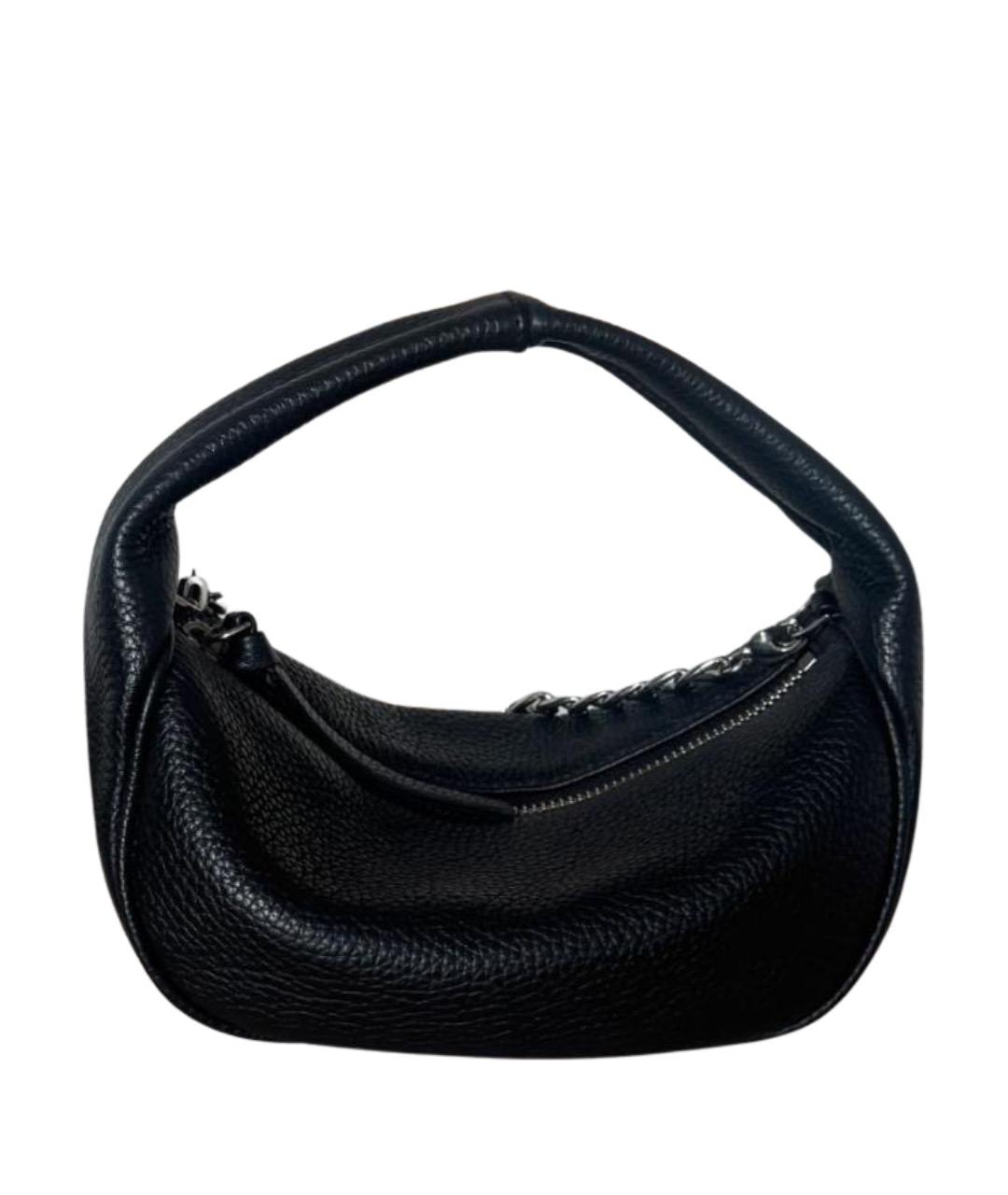 BY FAR Черная кожаная сумка с короткими ручками, фото 1