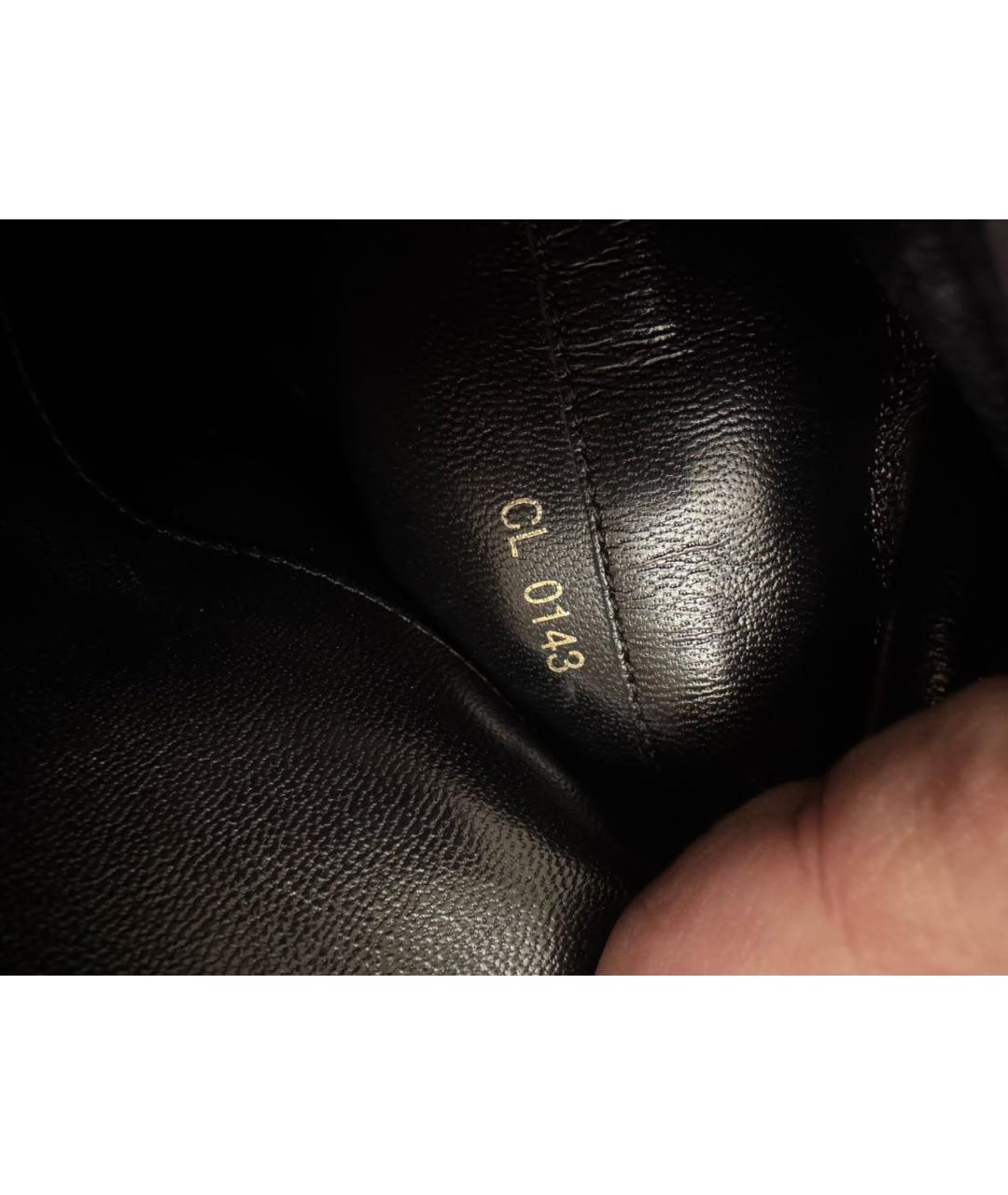 LOUIS VUITTON Черные кожаные сапоги, фото 6