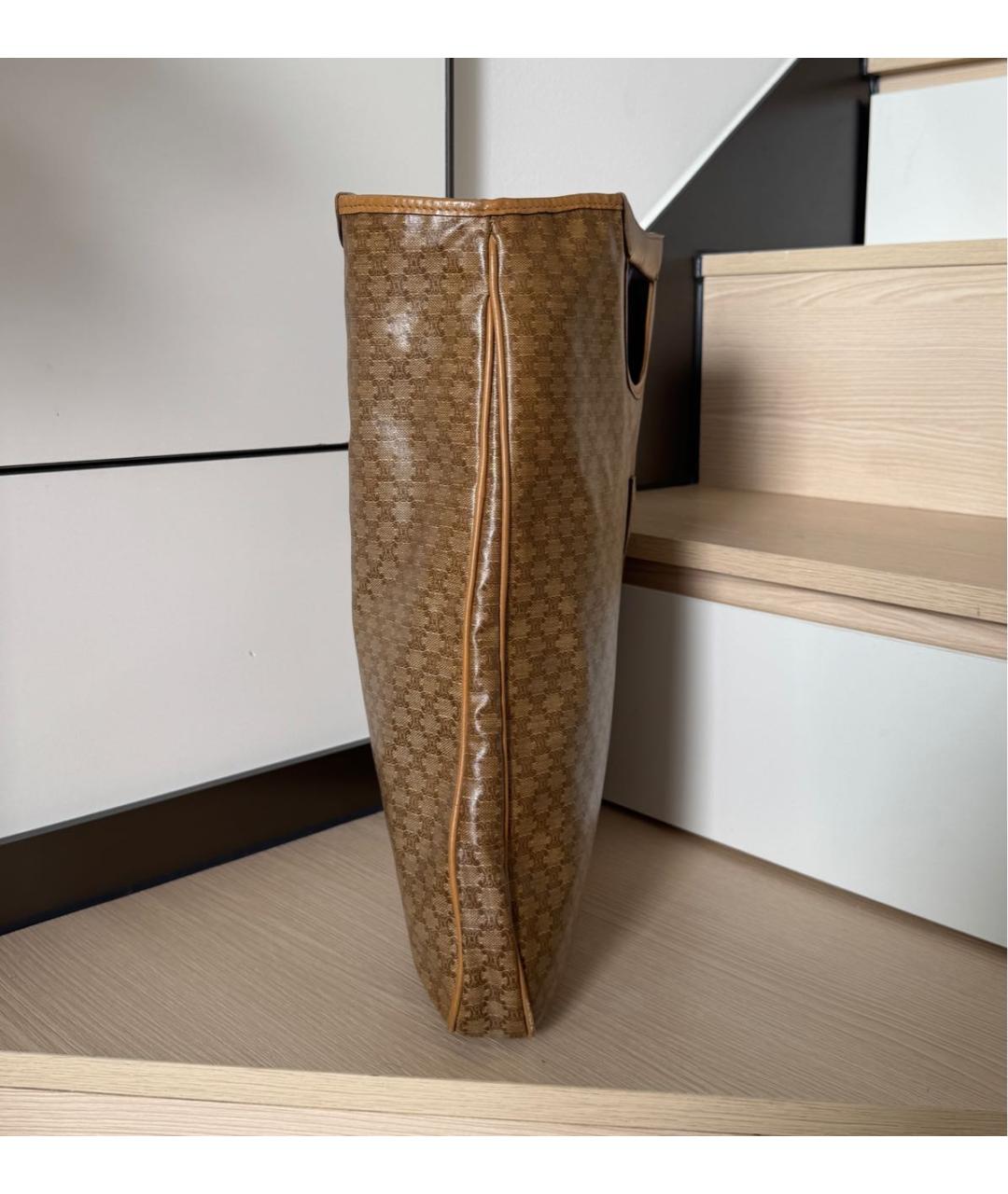 CELINE Коричневая сумка с короткими ручками, фото 2