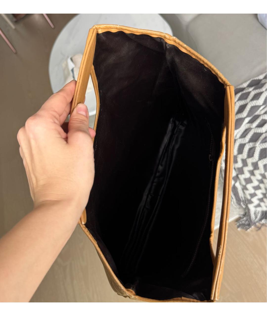 CELINE Коричневая сумка с короткими ручками, фото 4