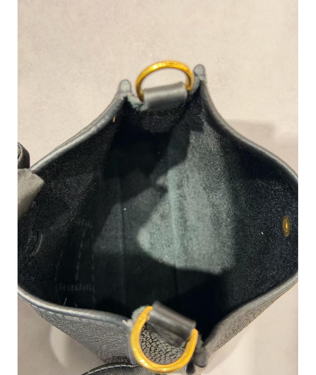 HERMES Черная кожаная сумка через плечо, фото 7